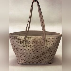 Kate Spade Laser Cut Flower Tote Bag
